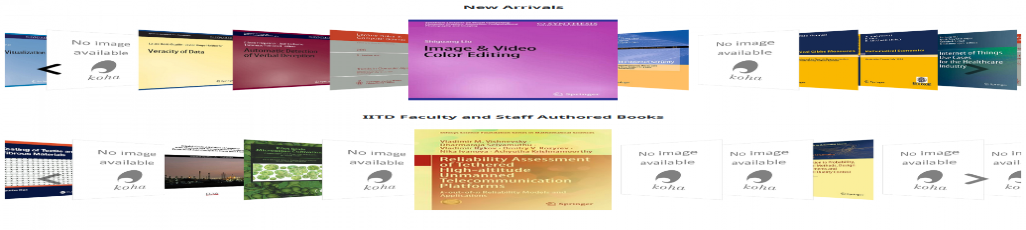 New Arrivals in Central Library