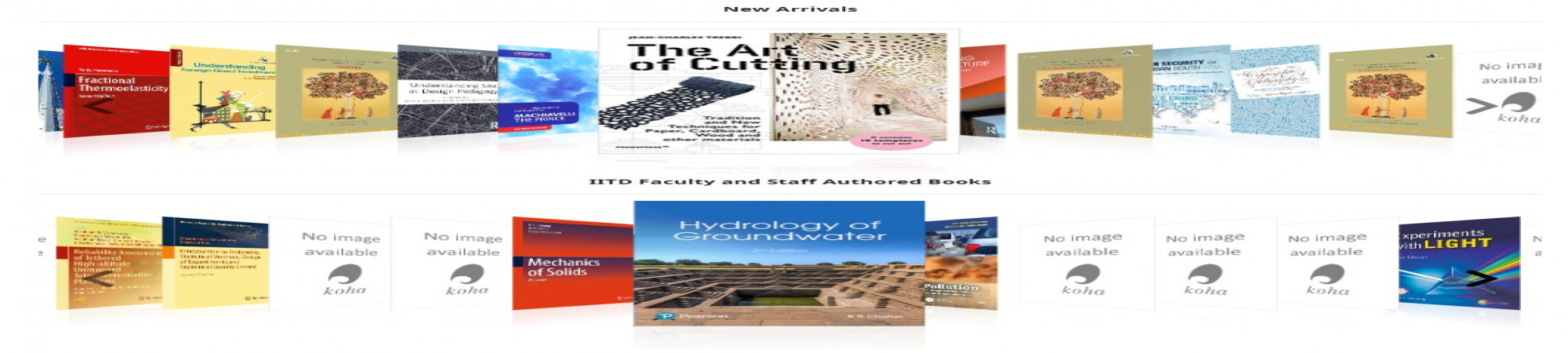 New Arrivals in Central Library